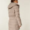 Mit Kunstfell gefütterter Puffer-Parka