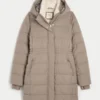 Mit Kunstfell gefütterter Puffer-Parka