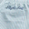 Mittellange Seersucker-Volley-Badeshorts