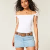 Off-Shoulder-Top mit gebundenen Ärmeln Off-Shoulder-Top mit gebundenen Ärmeln