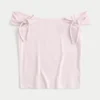 Off-Shoulder-Top mit gebundenen Ärmeln Off-Shoulder-Top mit gebundenen Ärmeln