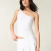 One-Shoulder-Top aus Leinenmischung One-Shoulder-Top aus Leinenmischung