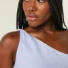 One-Shoulder-Top aus Leinenmischung One-Shoulder-Top aus Leinenmischung