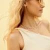 One-Shoulder-Top aus Leinenmischung One-Shoulder-Top aus Leinenmischung