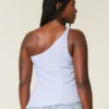 One-Shoulder-Top aus Leinenmischung One-Shoulder-Top aus Leinenmischung