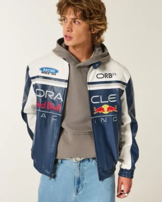 Oracle Red Bull Racing Grafik-Kunstlederjacke