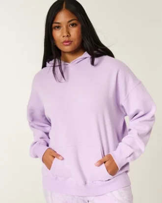Oversized Hoodie mit Camouflage-Futter