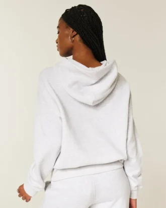 Oversized-Hoodie mit glitzerndem Logo-Aufdruck