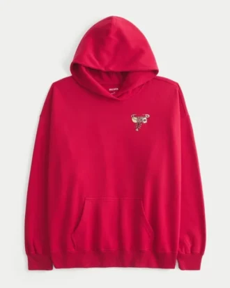 Oversized Hoodie mit Good Luck Charm-Grafik