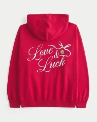 Oversized Hoodie mit Good Luck Charm-Grafik