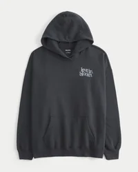 Oversized-Hoodie mit Schmetterlingsmotiv