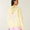 Oversized-Hoodie mit Sternfisch-Grafik und Reißverschluss Oversized-Hoodie mit Sternfisch-Grafik und Reißverschluss