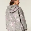 Oversized-Kapuzenpullover mit Camouflage-Muster