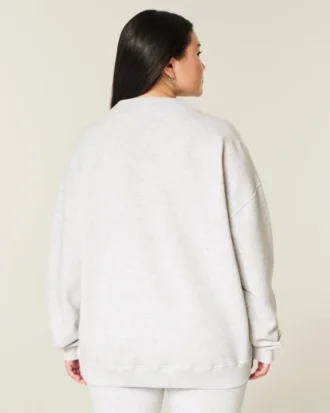Oversized-Sweatshirt mit Stehkragen Oversized-Sweatshirt mit Stehkragen