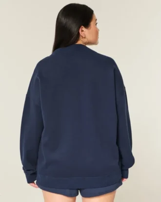 Oversized-Sweatshirt mit Stehkragen Oversized-Sweatshirt mit Stehkragen