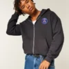 Paris Saint-Germain F.C. Grafik-Kapuzenjacke mit Reißverschluss