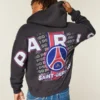 Paris Saint-Germain F.C. Grafik-Kapuzenjacke mit Reißverschluss