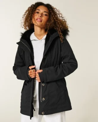 Parka mit Kunstfellfutter
