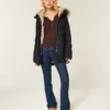 Parka mit Kunstfellfutter