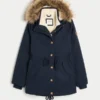 Parka mit Kunstfellfutter Parka mit Kunstfellfutter