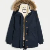 Parka mit Kunstfellfutter Parka mit Kunstfellfutter