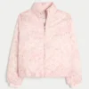 Pufferjacke mit Reißverschlussmuster Pufferjacke mit Reißverschlussmuster