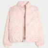 Pufferjacke mit Reißverschlussmuster Pufferjacke mit Reißverschlussmuster