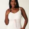 Pullover-Tanktop mit Bindeband vorne Pullover-Tanktop mit Bindeband vorne