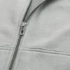 Rechteckig geschnittener Hoodie mit Reißverschluss und Nieten Rechteckig geschnittener Hoodie mit Reißverschluss und Nieten