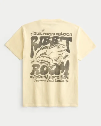 Relaxed Ribbit Room Saloon Graphic Tee