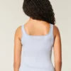 Rippstrick-Tanktop mit Rundhalsausschnitt Rippstrick-Tanktop mit Rundhalsausschnitt