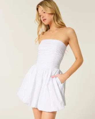 Rüschen-Bubble-Skort-Kleid