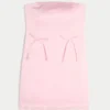 Satin-Bodycon-Kleid mit Schleife und trägerlosem Ausschnitt Satin-Bodycon-Kleid mit Schleife und trägerlosem Ausschnitt