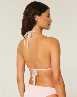 Schimmerndes Multi-Way-Triangel-Bikini-Oberteil