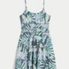 Schimmerndes Smok-Minikleid