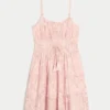 Schimmerndes Smok-Minikleid