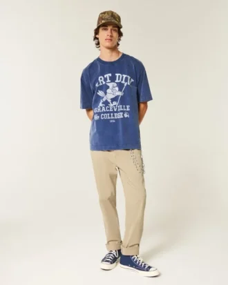 Schmal geschnittene Chino-Hose
