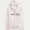 Schmal geschnittener Hoodie mit Grafikprint der Sportabteilung und Reißverschluss Schmal geschnittener Hoodie mit Grafikprint der Sportabteilung und Reißverschluss