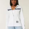 Schmal geschnittener Hoodie mit Reißverschluss und Streifenmuster Schmal geschnittener Hoodie mit Reißverschluss und Streifenmuster