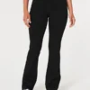 Schwarze Bootcut-Jeans mit niedriger Leibhöhe