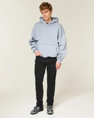 Schwarze, farbechte Athletic Skinny Jeans