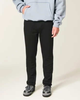 Schwarze, farbechte Athletic Skinny Jeans