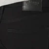 Schwarze, nicht ausbleichende Slim-Straight-Jeans Schwarze, nicht ausbleichende Slim-Straight-Jeans