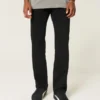 Schwarze, nicht ausbleichende Straight-Jeans Schwarze, nicht ausbleichende Straight-Jeans
