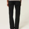 Schwarze, nicht ausbleichende Straight-Jeans Schwarze, nicht ausbleichende Straight-Jeans