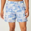 Seersucker-Volley-Badehose, mittellang Seersucker-Volley-Badehose, mittellang