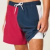 Seersucker-Volley-Badehose, mittellang Seersucker-Volley-Badehose, mittellang