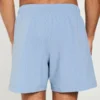 Seersucker-Volley-Badehose, mittellang