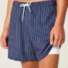 Seersucker-Volley-Badehose, mittellang Seersucker-Volley-Badehose, mittellang
