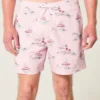 Seersucker-Volley-Badehose, mittellang Seersucker-Volley-Badehose, mittellang